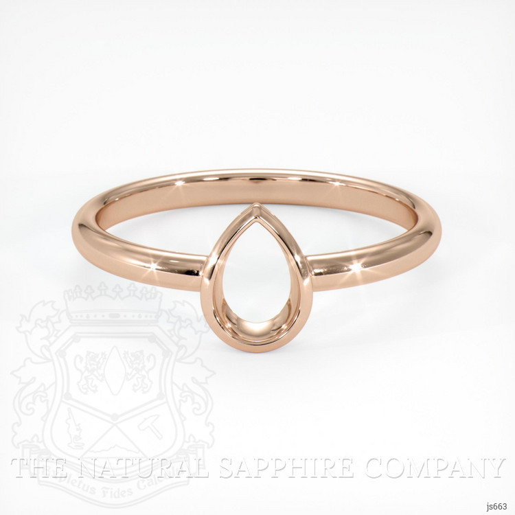 18K Rose Gold Vedic Ring Setting