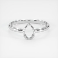 14K White Gold Vedic Ring Setting Image