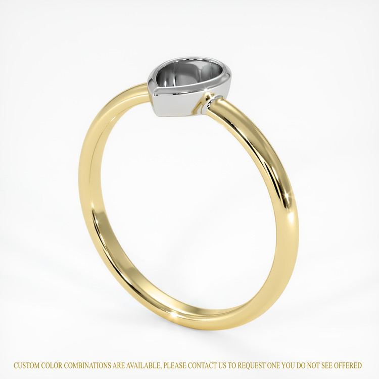 14K White & Yellow Vedic Ring Setting
