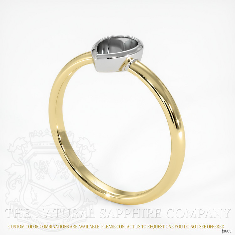18K White & Yellow Vedic Ring Setting