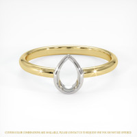 18K White & Yellow Vedic Ring Setting Image