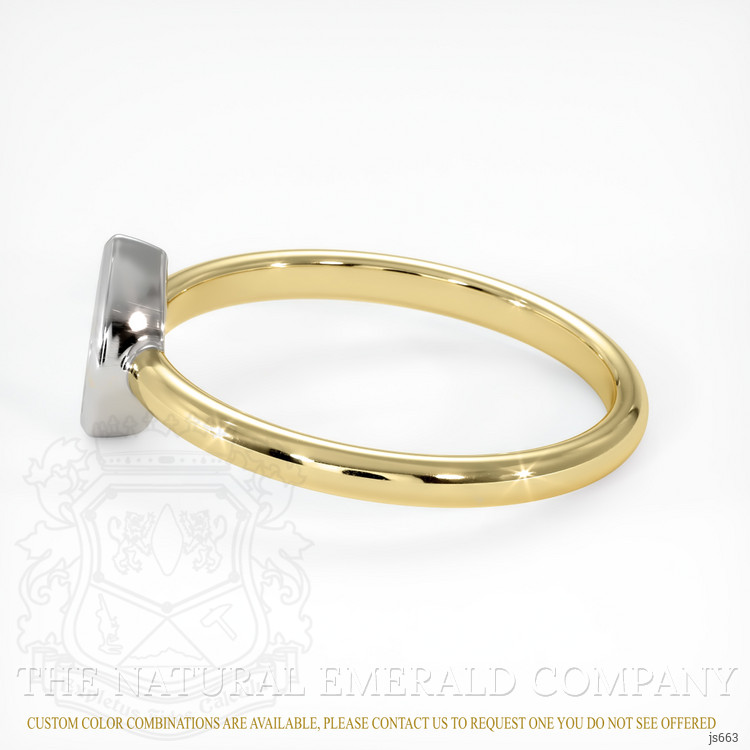 18K White & Yellow Vedic Ring Setting