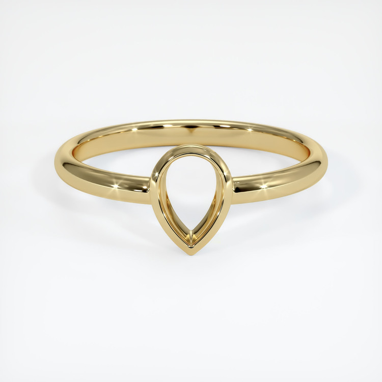 14K Yellow Gold Vedic Ring Setting