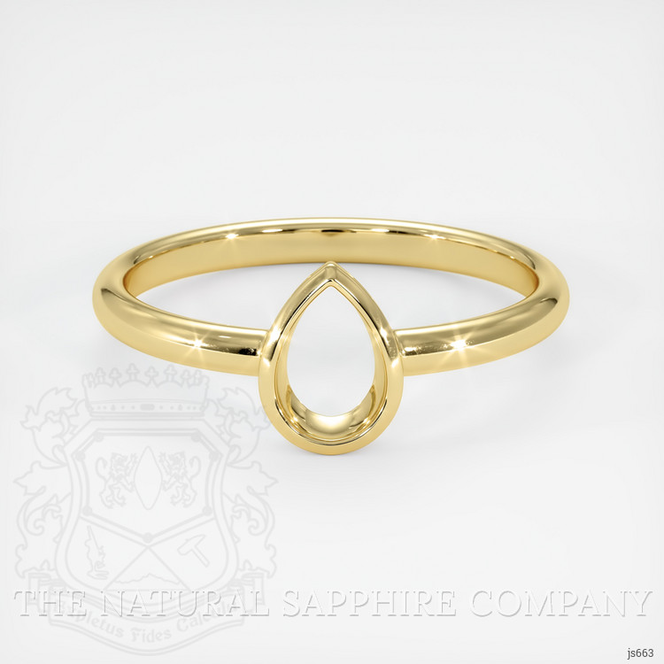 14K Yellow Gold Vedic Ring Setting
