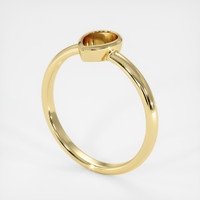 Vedic Emerald Ring 1.54 Ct., 18K Yellow Gold Combination Setting