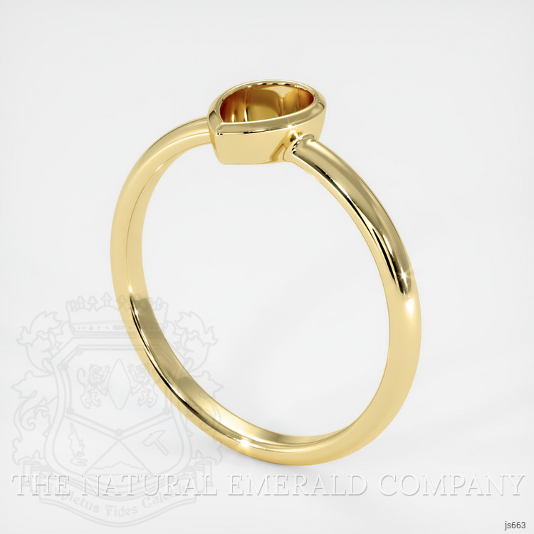 Vedic Emerald Ring 0.62 Ct., 18K Yellow Gold