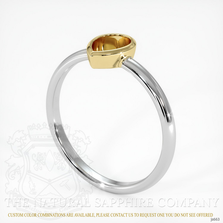 14K Yellow & White Vedic Ring Setting