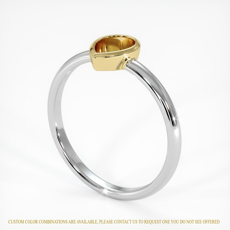 14K Yellow & White Vedic Ring Setting