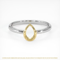 14K Yellow & White Vedic Ring Setting Image