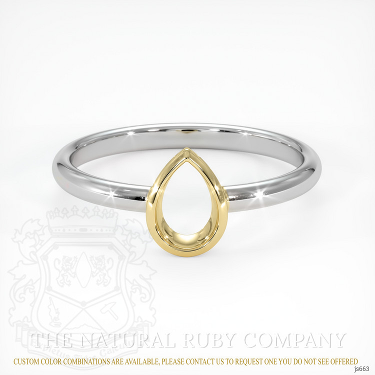 14K Yellow & White Vedic Ring Setting