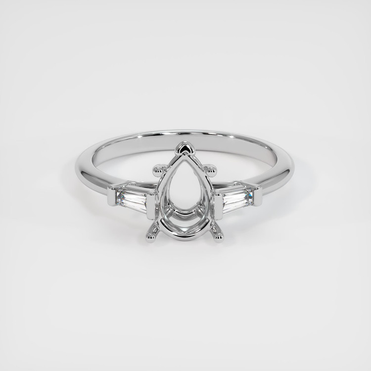 Silver Three Stone Ring Setting
