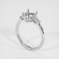 18K White Gold Three Stone Ring Setting Video