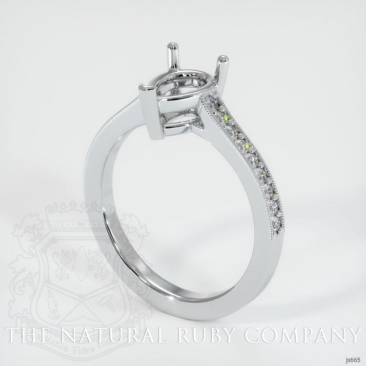 Platinum 950 Pave Ring Setting