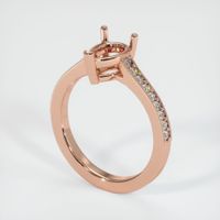 14K Rose Gold Pave Ring Setting Video