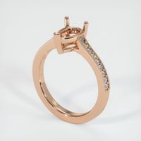18K Rose Gold Pave Ring Setting Video