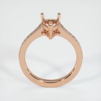 18K Rose Gold Pave Ring Setting Image