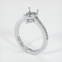 10K White Gold Pave Ring Setting Video