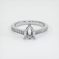 10K White Gold Pave Ring Setting Image