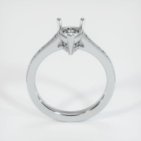 10K White Gold Pave Ring Setting Image