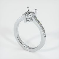 18K White Gold Pave Ring Setting Video