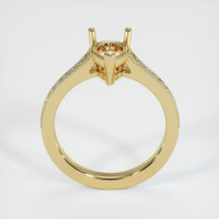 10K Yellow Gold Pave Ring Setting Image