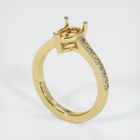 18K Yellow Gold Pave Ring Setting Video