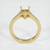 18K Yellow Gold Pave Ring Setting Image