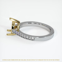 14K Yellow & White Pave Ring Setting Image