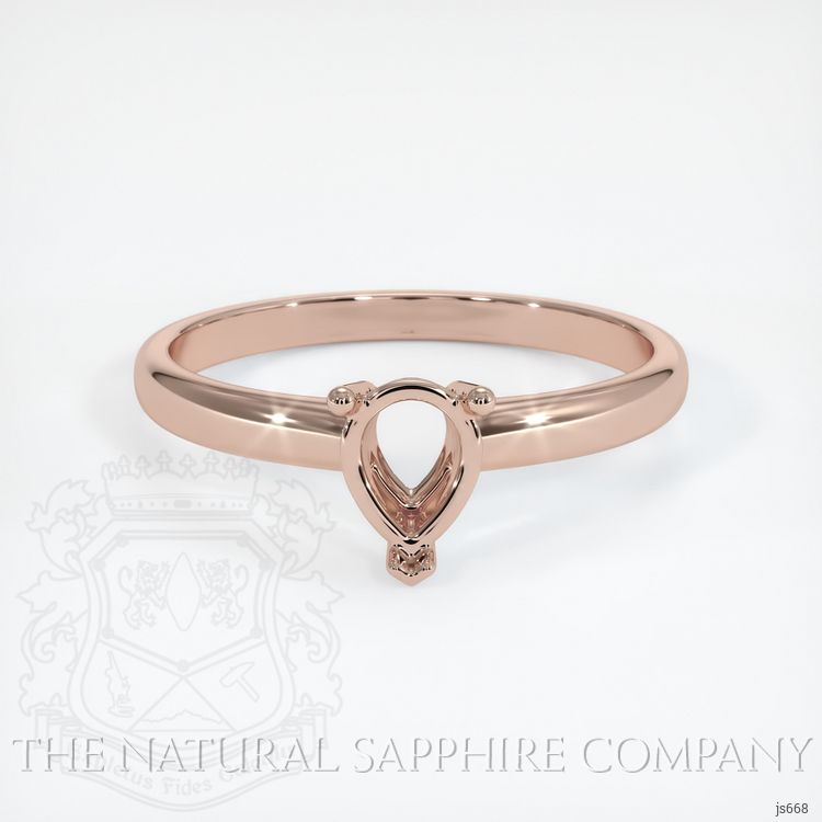 14K Rose Gold Solitaire Ring Setting