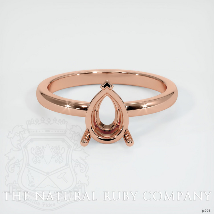 14K Rose Gold Solitaire Ring Setting