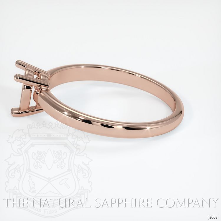 14K Rose Gold Solitaire Ring Setting