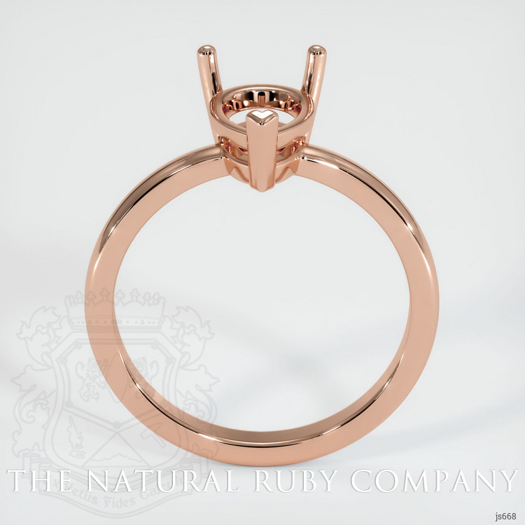 14K Rose Gold Solitaire Ring Setting