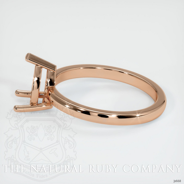 18K Rose Gold Solitaire Ring Setting