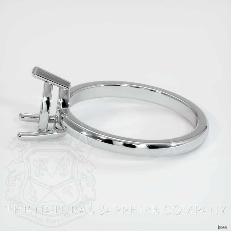 10K White Gold Solitaire Ring Setting