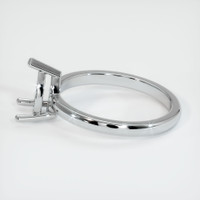 14K White Gold Solitaire Ring Setting Image