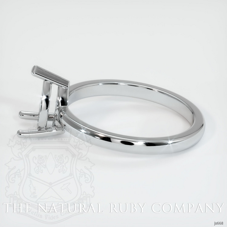 14K White Gold Solitaire Ring Setting