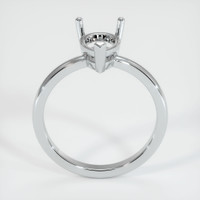 14K White Gold Solitaire Ring Setting Image