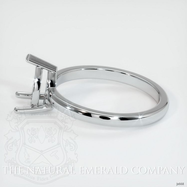 18K White Gold Solitaire Ring Setting
