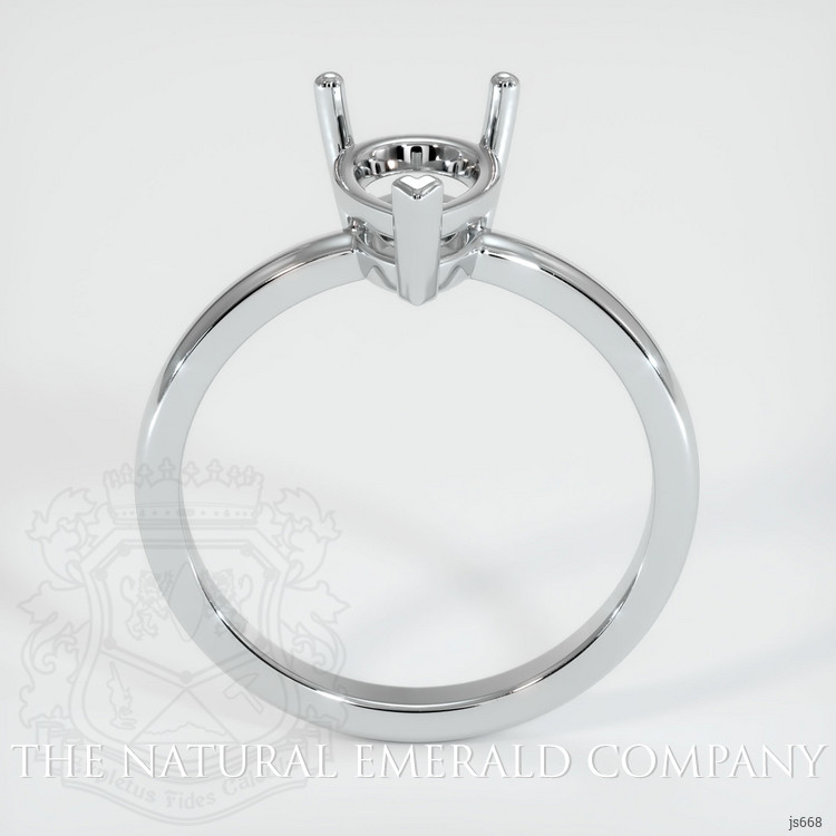 18K White Gold Solitaire Ring Setting