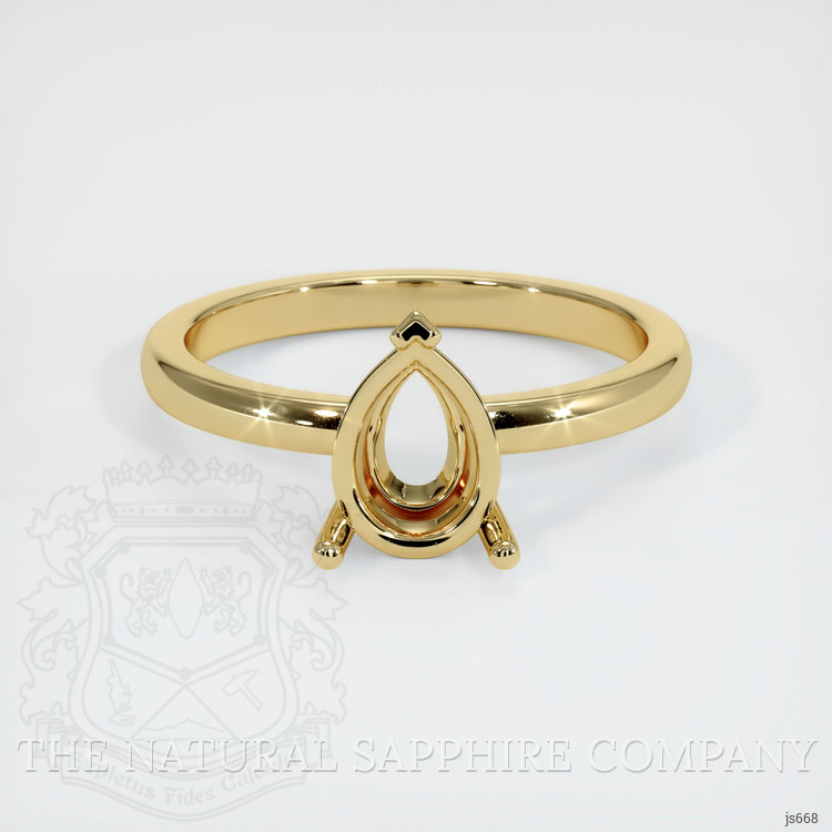 10K Yellow Gold Solitaire Ring Setting