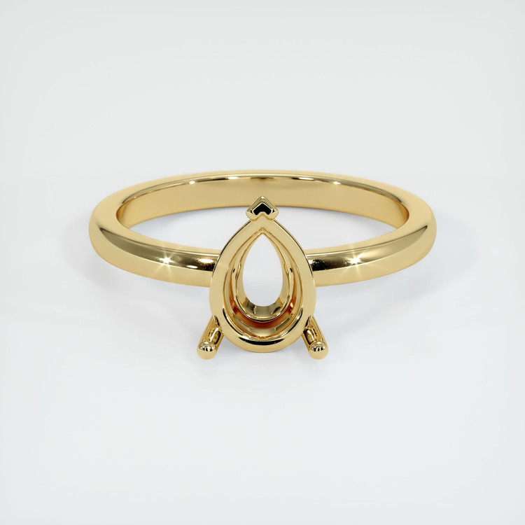 10K Yellow Gold Solitaire Ring Setting
