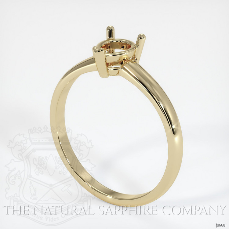 14K Yellow Gold Solitaire Ring Setting