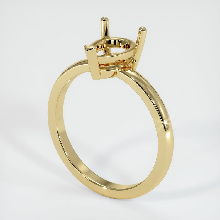 14K Yellow Gold Solitaire Ring Setting
