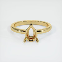 14K Yellow Gold Solitaire Ring Setting Image