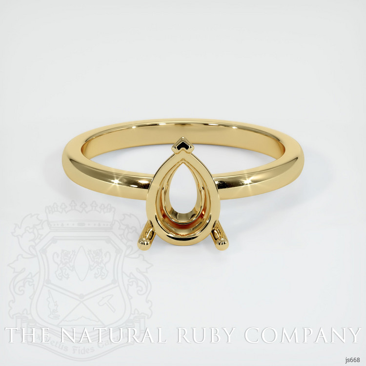 14K Yellow Gold Solitaire Ring Setting