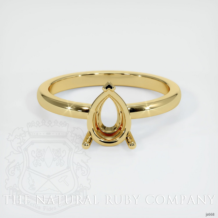 18K Yellow Gold Solitaire Ring Setting