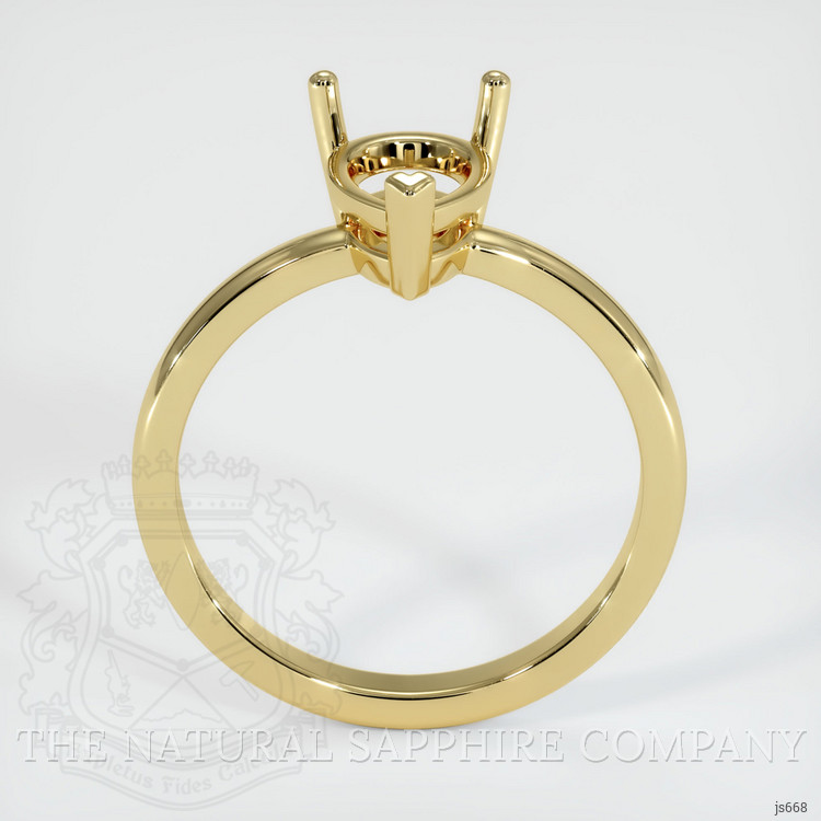 18K Yellow Gold Solitaire Ring Setting