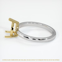 14K Yellow & White Solitaire Ring Setting Image
