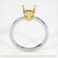 14K Yellow & White Solitaire Ring Setting Image