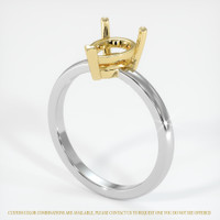 18K Yellow & White Solitaire Ring Setting Video
